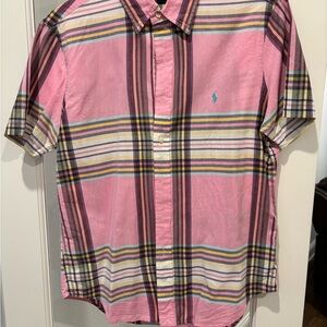 Ralph Lauren Men's Pink Plaid Shirt